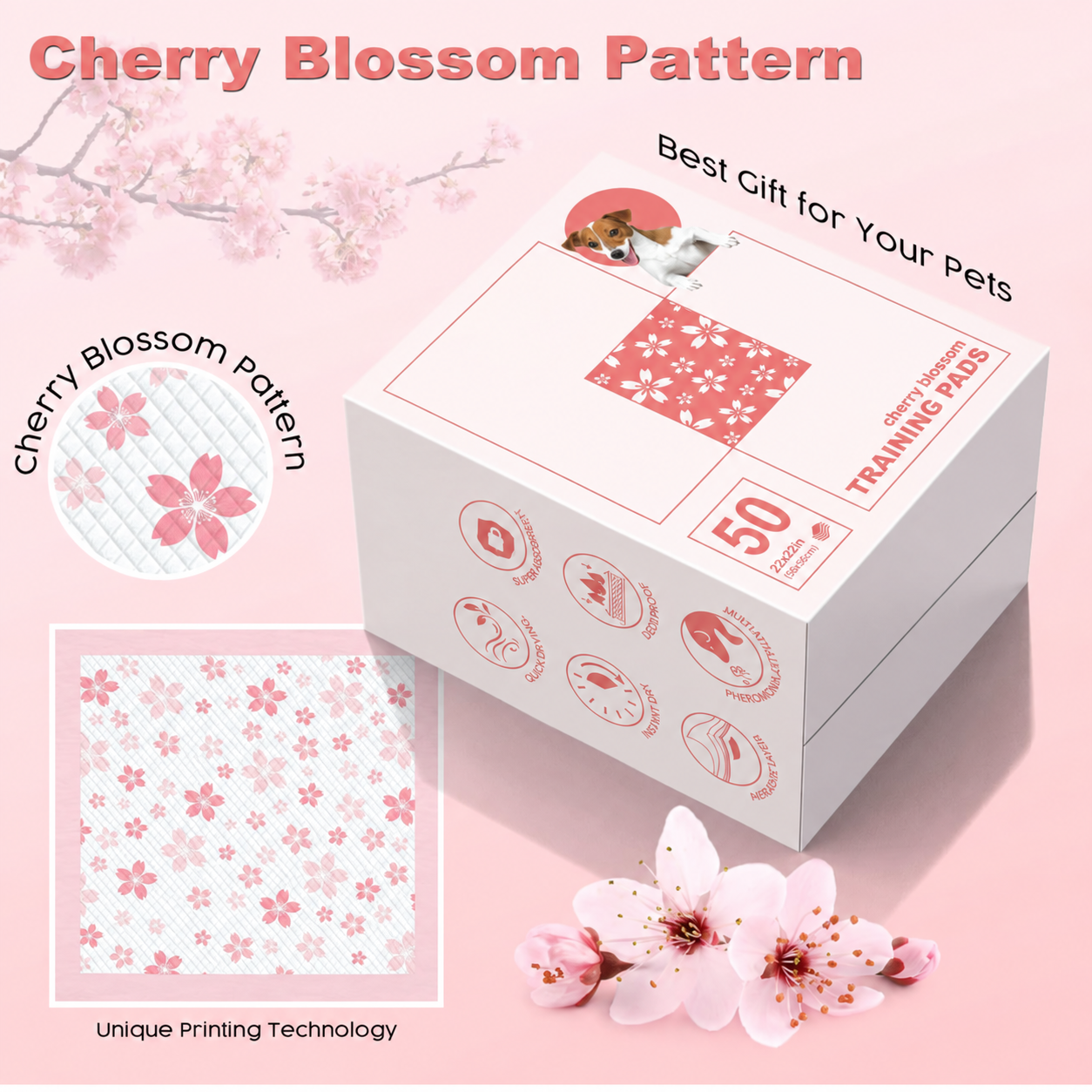 Ultra Absorbent Sakura Puppy Pads For A Cleaner, Fresher Home