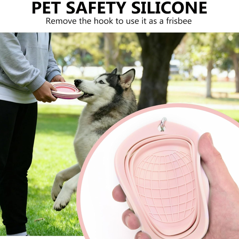 Multifunctional portable pet folding bowl
