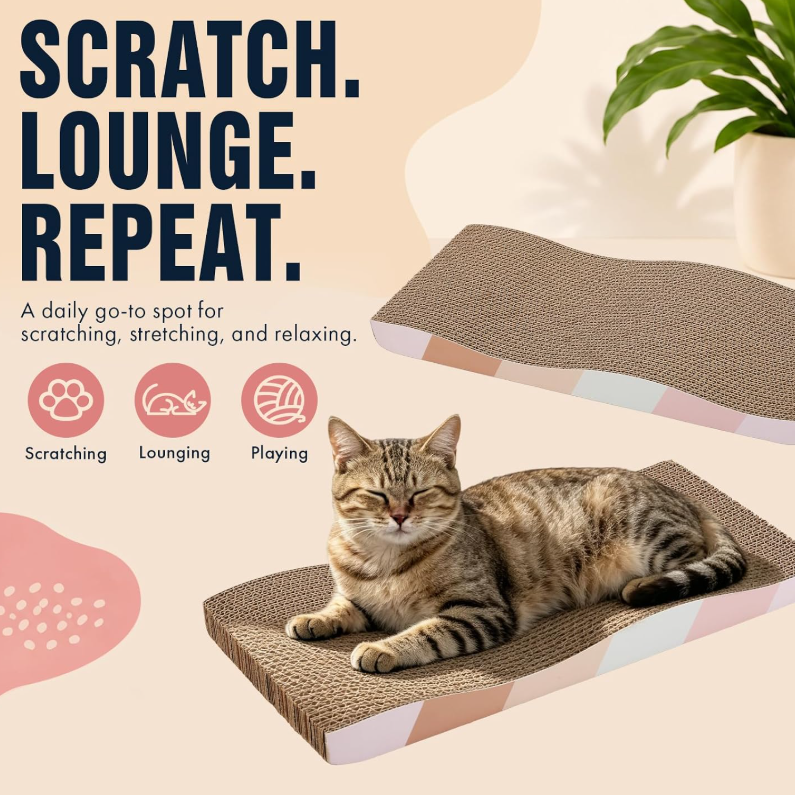 Protect Your Furniture With A Cozy Reversible Cat Scratcher